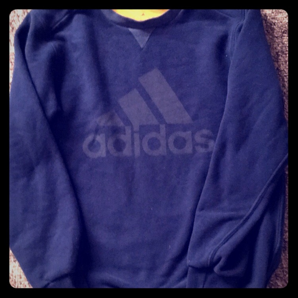 Navy blue Adidas sweatshirt size small